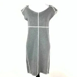 New Lacoste Womens dress sz 36 S 4 gray sweatshirt dress vintage Y2k street wear